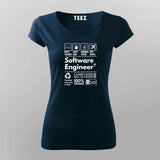 Software Engineer Funny T-Shirt for Women - Funny Coder Tee