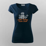 Chin Tapak Tum Tum T-Shirt for Women - Fun and Vibrant Style