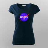 Pew Pew Space T-Shirt for Women - Fun Cosmic Style