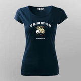 To Be and Not To Be T-Shirt for Women - Funny Pirate Cat Tee