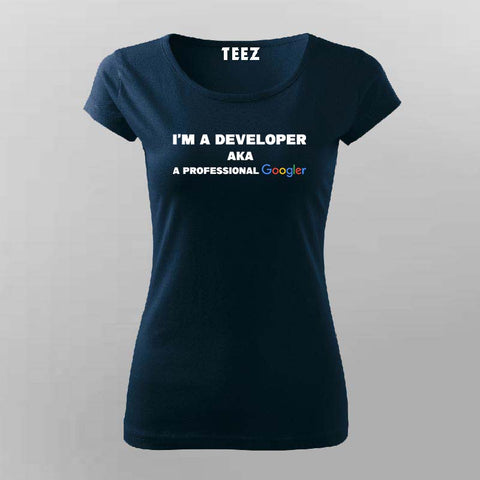 I'm a Developer T-Shirt for Women - Coder & Programmer Tee