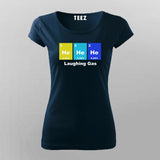 Laughing Gas Funny Chemistry & Science T-Shirt  For Women