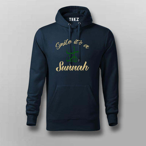 Smile It’s a Sunnah Hoodie for Men - Celebrate Faith with Style