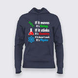 Biology Chemistry Physics Hoodie For Women - Science Lover