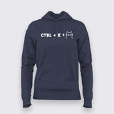 "Ctrl + X = Shortcat" Funny Women's T-Shirt for Cat Lovers