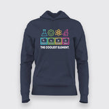 The Coolest Elements Science Hoodie for Women | Geeky Chemistry