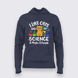 I Like Cats, Science & Maybe 3 People T-Shirt For Women