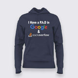 Google & Stack Overflow T-Shirt For Women - Funny Coder