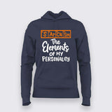 Periodic Table Sarcasm Hoodie For Women - Funny Science