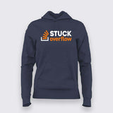 Stuck Overflow T-Shirt For Women – Funny Programmer & Developer