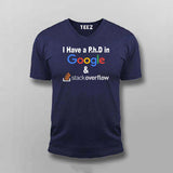 Google & Stack Overflow T-Shirt For Men - Funny Coder