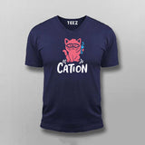 Funny Chemistry Cat T-Shirt For Men | Cation Science