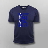 Navy V Neck T Shirt For Men