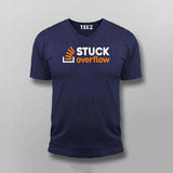 Stuck Overflow T-Shirt For Men – Funny Programmer & Developer