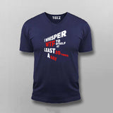 Witty T-Shirt For Men – "I Whisper WTF 20 Times a Day"