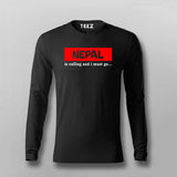 Nepal Is Calling i Must Go T-shirt For Men