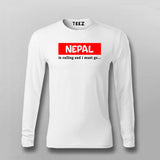 Nepal Is Calling i Must Go T-shirt For Men