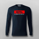 Nepal Is Calling i Must Go T-shirt For Men