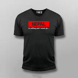 Nepal Is Calling i Must Go T-shirt For Men