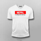 Nepal Is Calling i Must Go T-shirt For Men