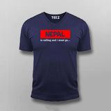 Nepal Is Calling i Must Go T-shirt For Men