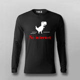 No internet Dino T-shirt For Men