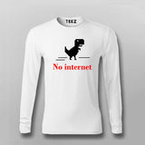 No internet Dino T-shirt For Men