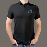 Open Chain Polo T-Shirt For Men