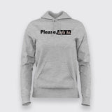 Please, Dafah Ho Women Hoodie - Bold Statement Wear by Teez