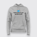 !POLLUTION IS SO LOW THAT I CAN SEE DATA STORED IN THE CLOUD Hoodie For Women