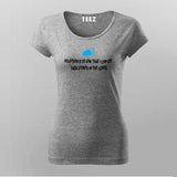 !POLLUTION IS SO LOW THAT I CAN SEE DATA STORED IN THE CLOUD T-shirt For Women