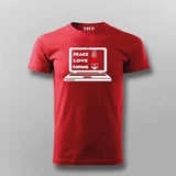 Peace Love Coding T-Shirt For Men – Programmer’s Essential Wear