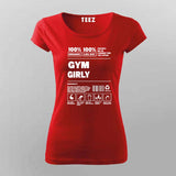 Gym Girly T-Shirt – Funny Fitness Workout Tee for Women