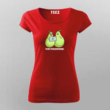 Pear Programming T-Shirt for Women | Funny Coding Tee