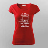 I Are Programmer T-Shirt For Women – Funny Coding & Cat Lover Tee