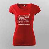 6 Stages of Debugging T-Shirt For Women – Funny Programmer