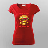 Full Stack Developer Funny Programmer T-Shirt For Women