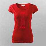 Beer Maze T-Shirt for Women – Fun Drinking Puzzle Tee India