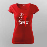 Om Namah Shivaya T-Shirt For Women- Embrace Divine Energy