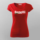 Benelli T-Shirt for Women - Iconic Motorcycle Style