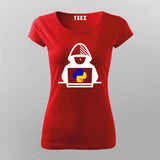 Python Hacker T-Shirt For Women – Cool Programmer & Coder