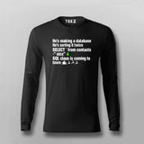 SQL Clause T-Shirt funny database Joke T-shirt For Men