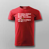 SQL Clause T-Shirt funny database Joke T-shirt For Men