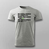 SQL Clause T-Shirt funny database Joke T-shirt For Men