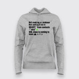 SQL Clause T-Shirt funny database Joke Hoodie For Women.