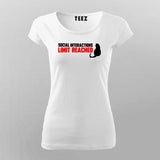 Social Interactions Limit Reached Women Tee - Introvert's Essential by Teez