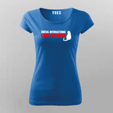 Social Interactions Limit Reached Women Tee - Introvert's Essential by Teez