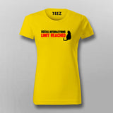 Social Interactions Limit Reached Women Tee - Introvert's Essential by Teez