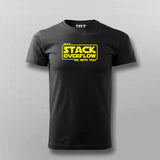 May Stackoverflow be with you funny Programming Stack Overflow T-shirt for Men.