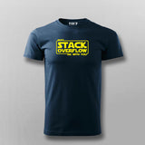 May Stackoverflow be with you funny Programming Stack Overflow T-shirt for Men.